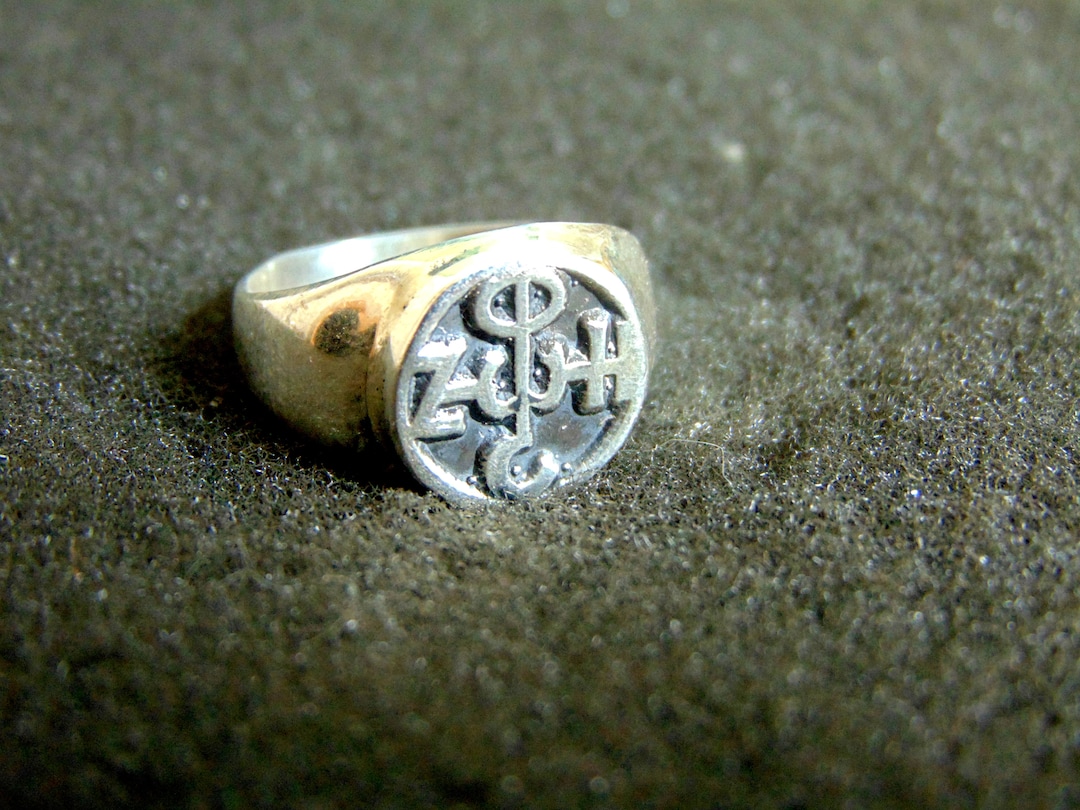 Sterling Silver Byzantine Signet Ring: Mens Christian Jewelry - Etsy