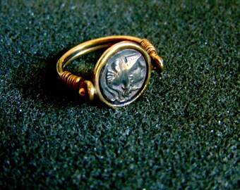 Bague Alliance Or 14 Carats - Décor Frise Grecque - Taille 54 - Superbe état