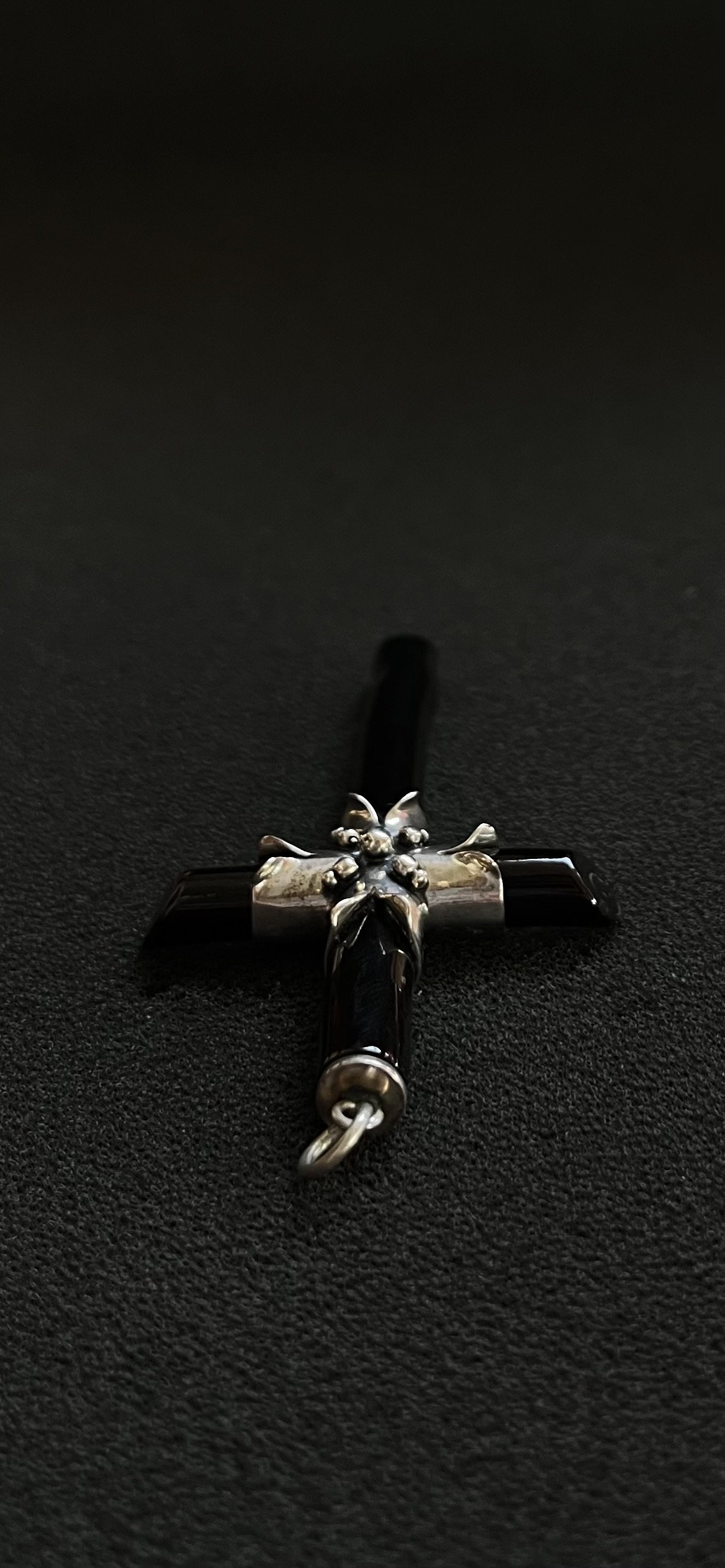 Black Coral Pendant, Black Coral Silver Pendant, Black Coral