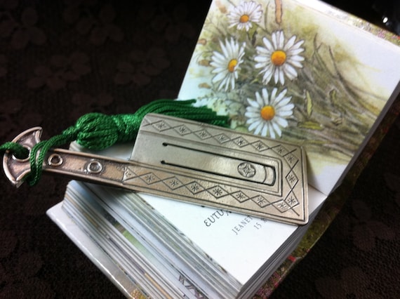 Sterling silver hachette bookmark handmade