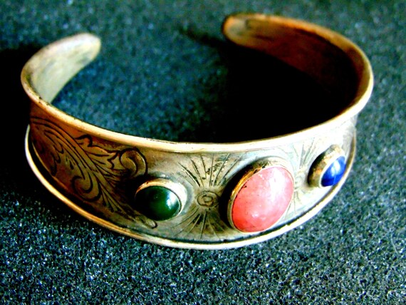 Sterling Silver Bracelet silver 925 Gemstone Byzantine Bracelet