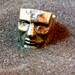 Stunning human face silver ring-Sterling silver head ring- Polygon face ring-Unusual silver men's ring-Men statement ring-Artisan jewelry