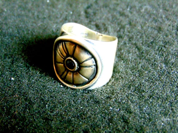 Sterling Silver Ring,Solid Silver 925 and Onyx St… - image 2