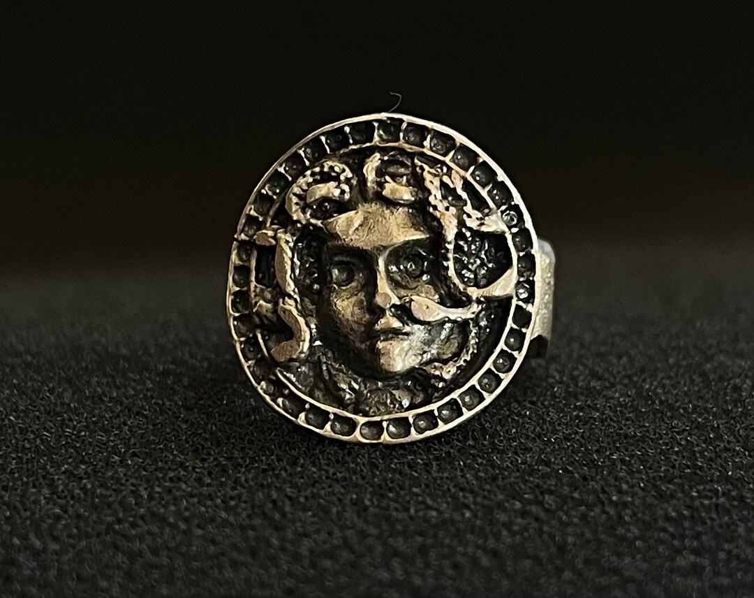 Mythology Rings Medusa Ring, Greek Mythology Ring, Mythology Lover Gift, Ancient Ring ...