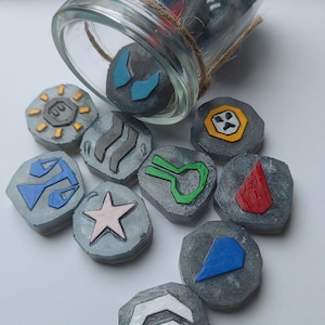 Resin casted Runescape Runes