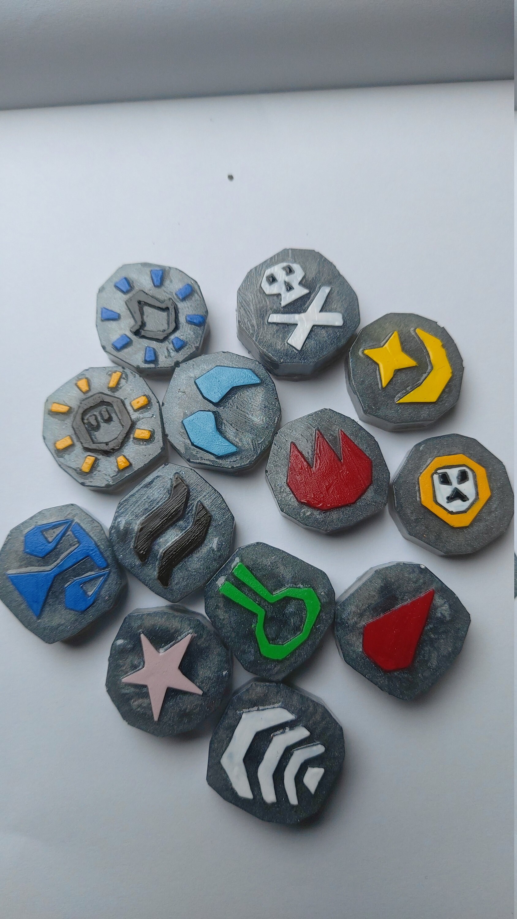 Runescap Runes Resin Casted Runescape Runes - Etsy UK