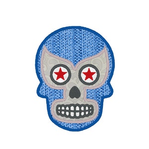Mexican Skull Applique broderie Design Pattern pour Machine lutteur masque sucre squelette la mort Pop Culture