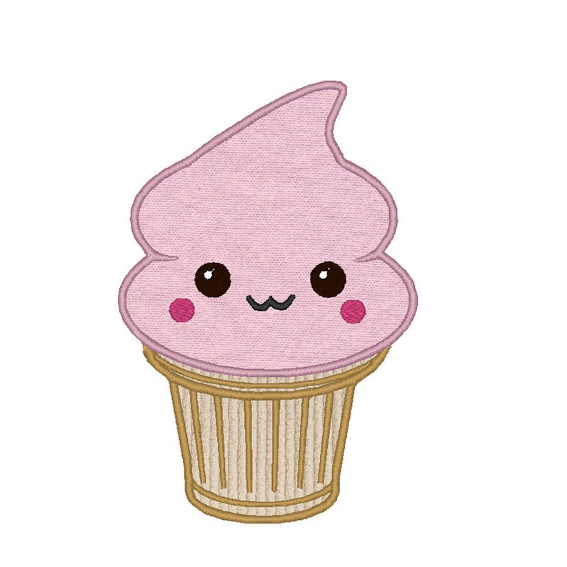 Cute Ice Cream Applique Embroidery Design Pattern for Machine Sewing Etsy