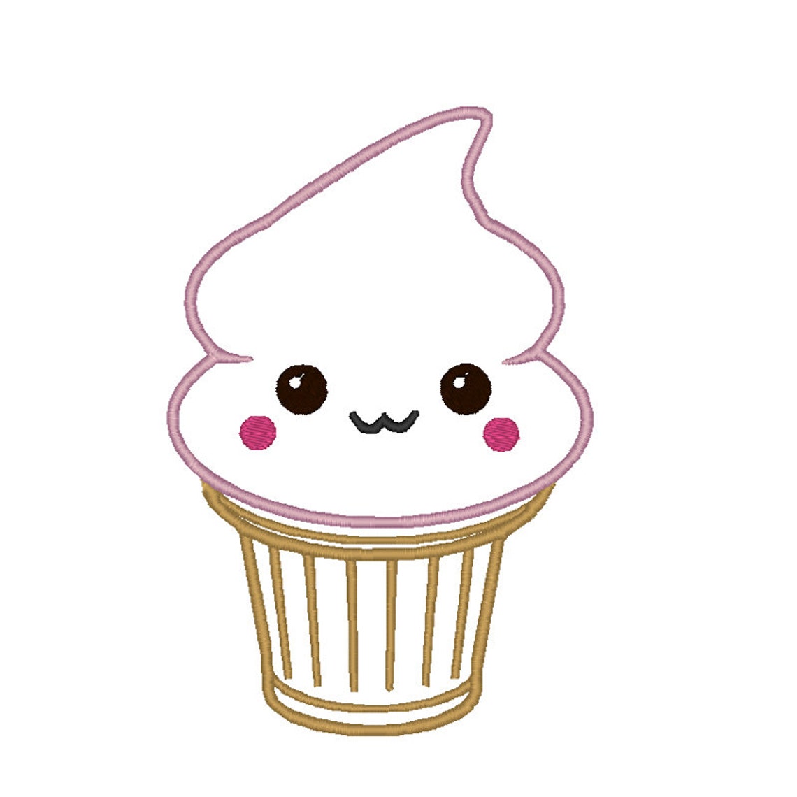 Cute Ice Cream Applique Embroidery Design Pattern for Machine Sewing Etsy