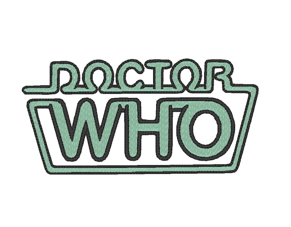 Doctor Who Logo Embroidery Design Pattern For Machine 80s Etsy