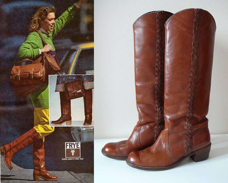 vintage frye campus boots