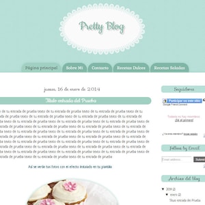 Pretty Blog Blogger Template