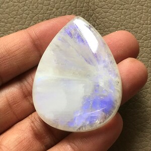 Regenboog maansteen cabochon peervorm | Sieraden maken
