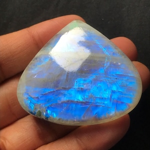 Regenboog maansteen cabochon hartvorm | Sieraden maken