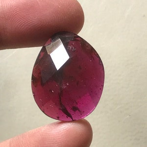 Granato/sfaccettato/pietra preziosa/cabochon/fatto a mano/dimensioni 25X22X5 MM Per la creazione di gioielli SKU G-7 / Creazione di gioielli