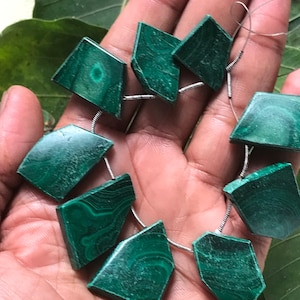 Malachite fancy shape beads necklace Christmas gifts