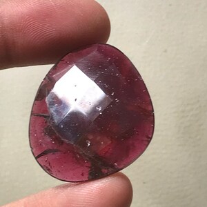 Granato/sfaccettato/pietra preziosa/cabochon/fatto a mano dimensioni 33X28X4 MM Per la creazione di gioielli SKU G-6 / Creazione di gioielli