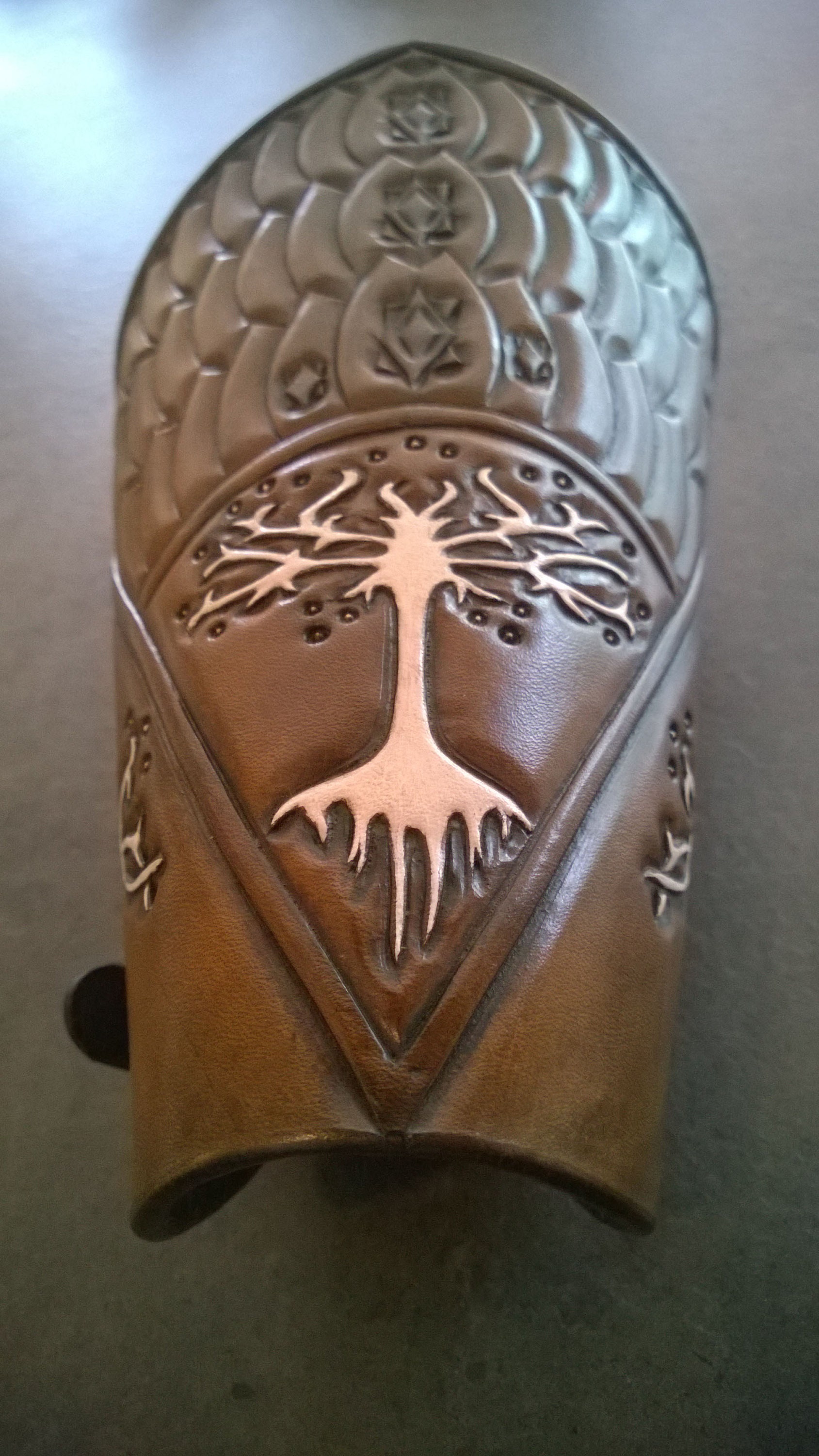 Hand Carved Leather Archery Bracer Aragorn LOTR Tree of Etsy