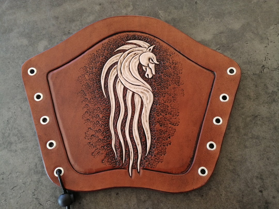 Leather Archery Bracer Hand Tooled Arm Guard. Rohan Etsy