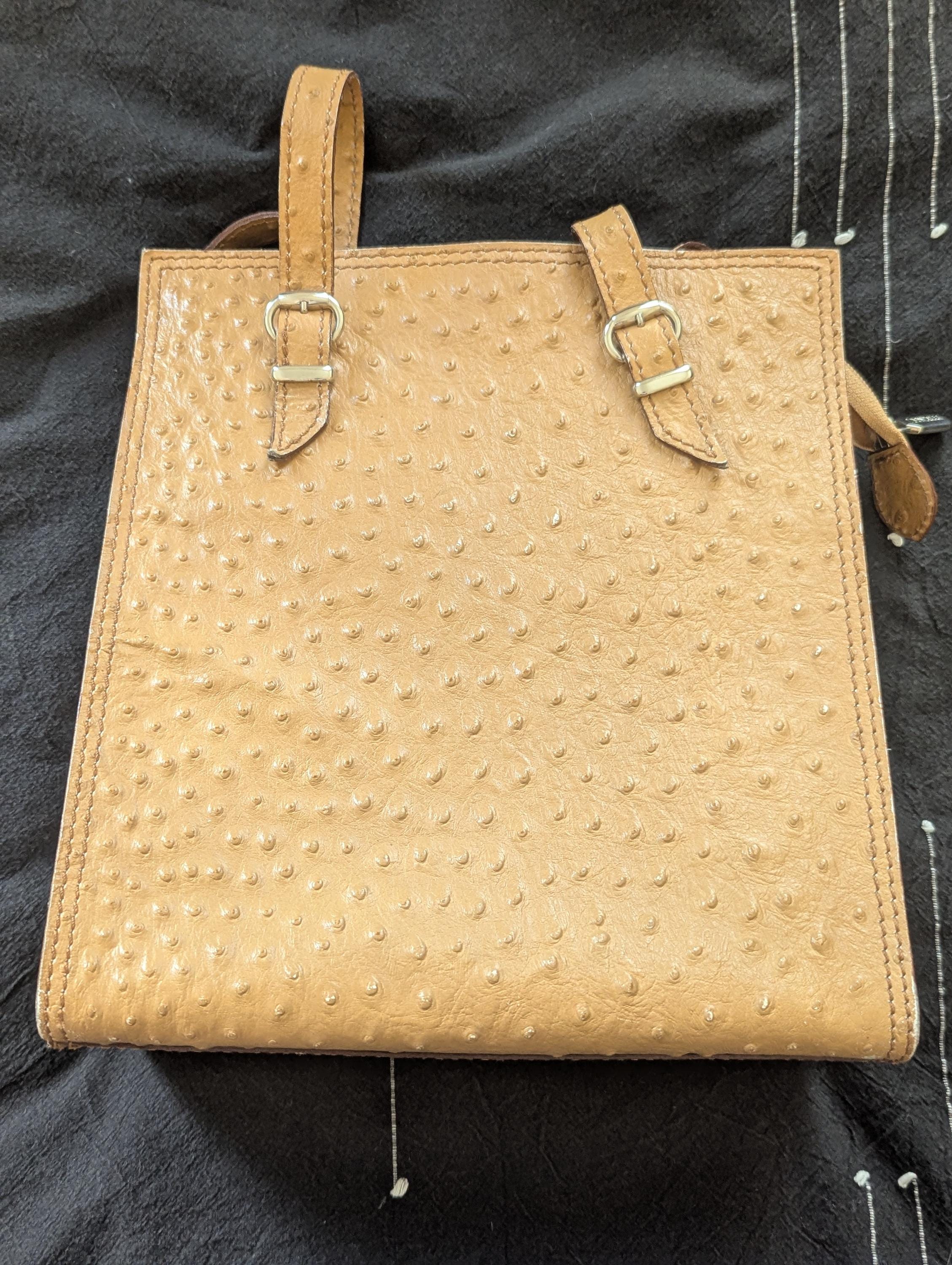 Vintage Ostrich Leather Purse - Etsy