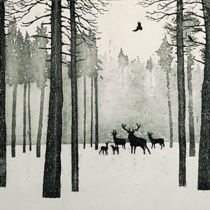 Deer in Winter image 1