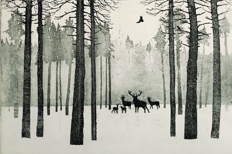 Deer in Winter image 1