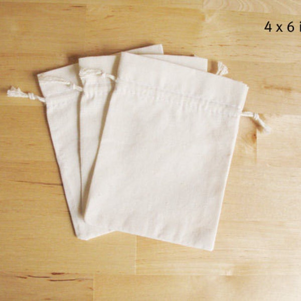 4x6 Muslin Bags Etsy