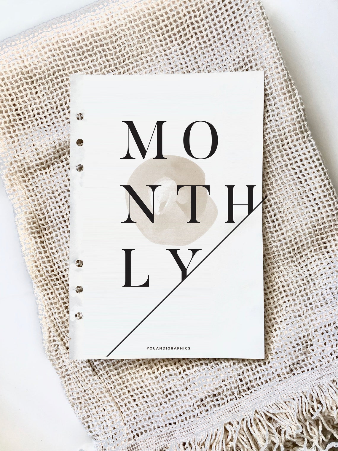 Single Printable Planner Dashboard MONTHLY Divider. Ideal as - Etsy