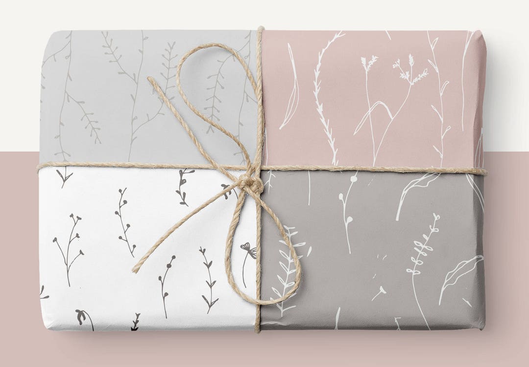 Wildfower Backgrounds, Floral Pattern, Hand-drawn, Digital Paper ...