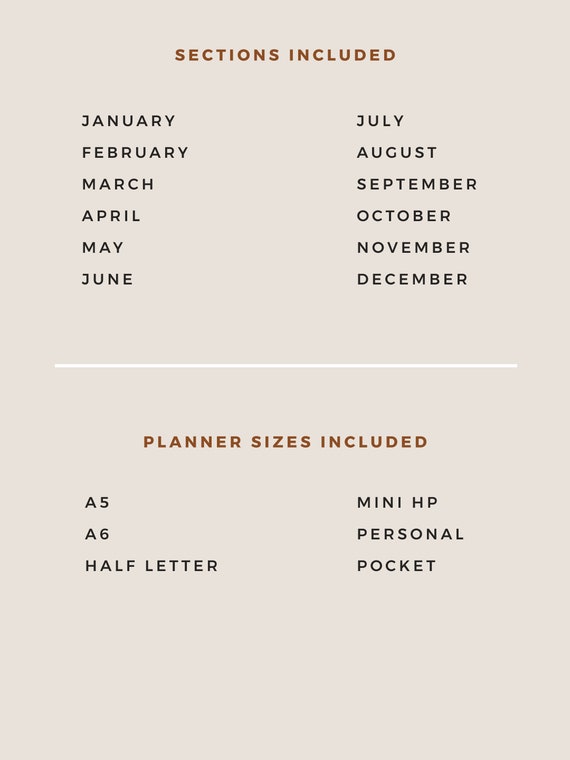 Half Letter Planner Inserts Letter Plant 1 A5 A4 Printable Dashboard ...