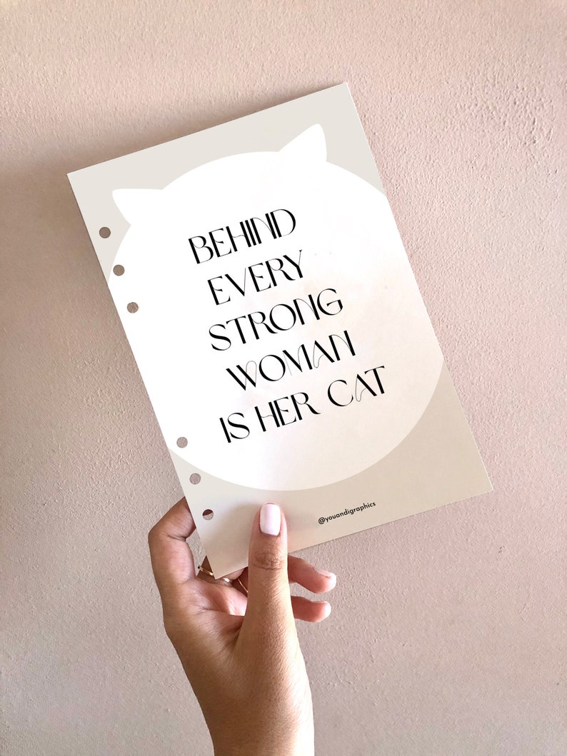 Printable Planner Dashboards With Cute, Funny QUOTES for Cat Lovers