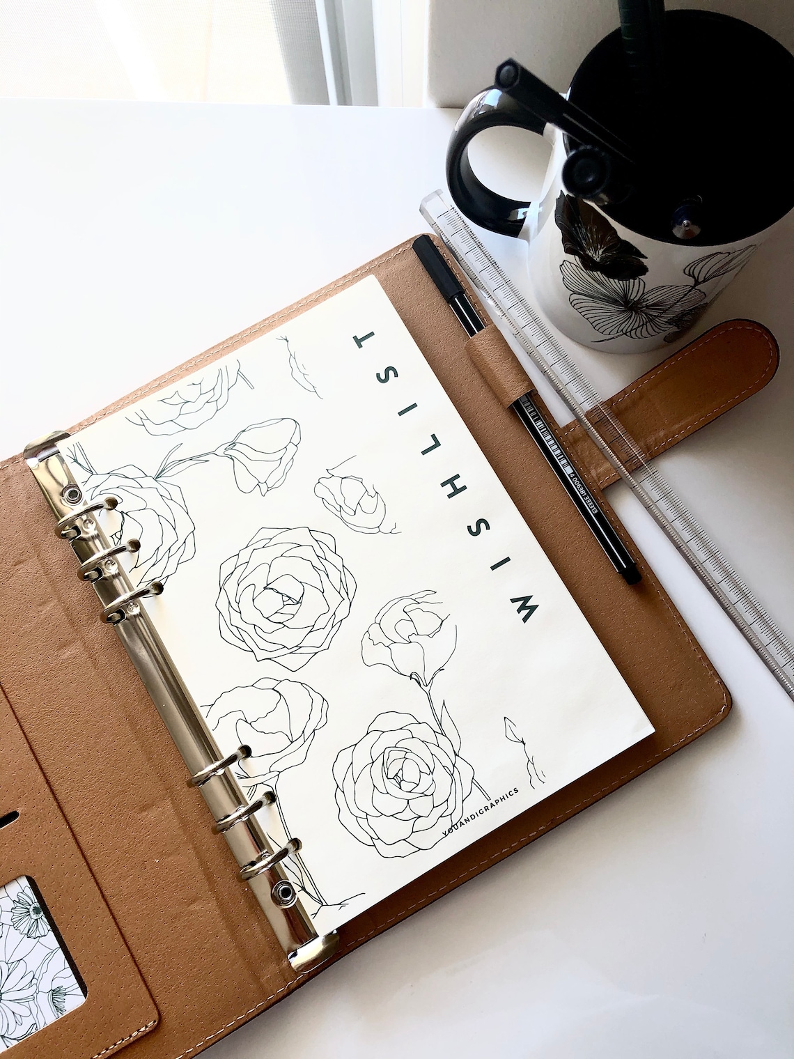 Printable Planner Dashboards With Floral Designs. Ideal as | Etsy