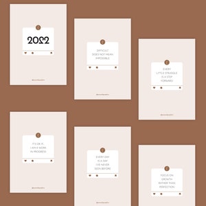 Printable Planner Dashboards Positive 2022 QUOTES and Affirmations ...