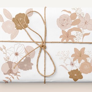 Floral Backgrounds, digital paper, handdrawn, elegant flower compositions, printable paper, digital background floral print, scrapbook paper