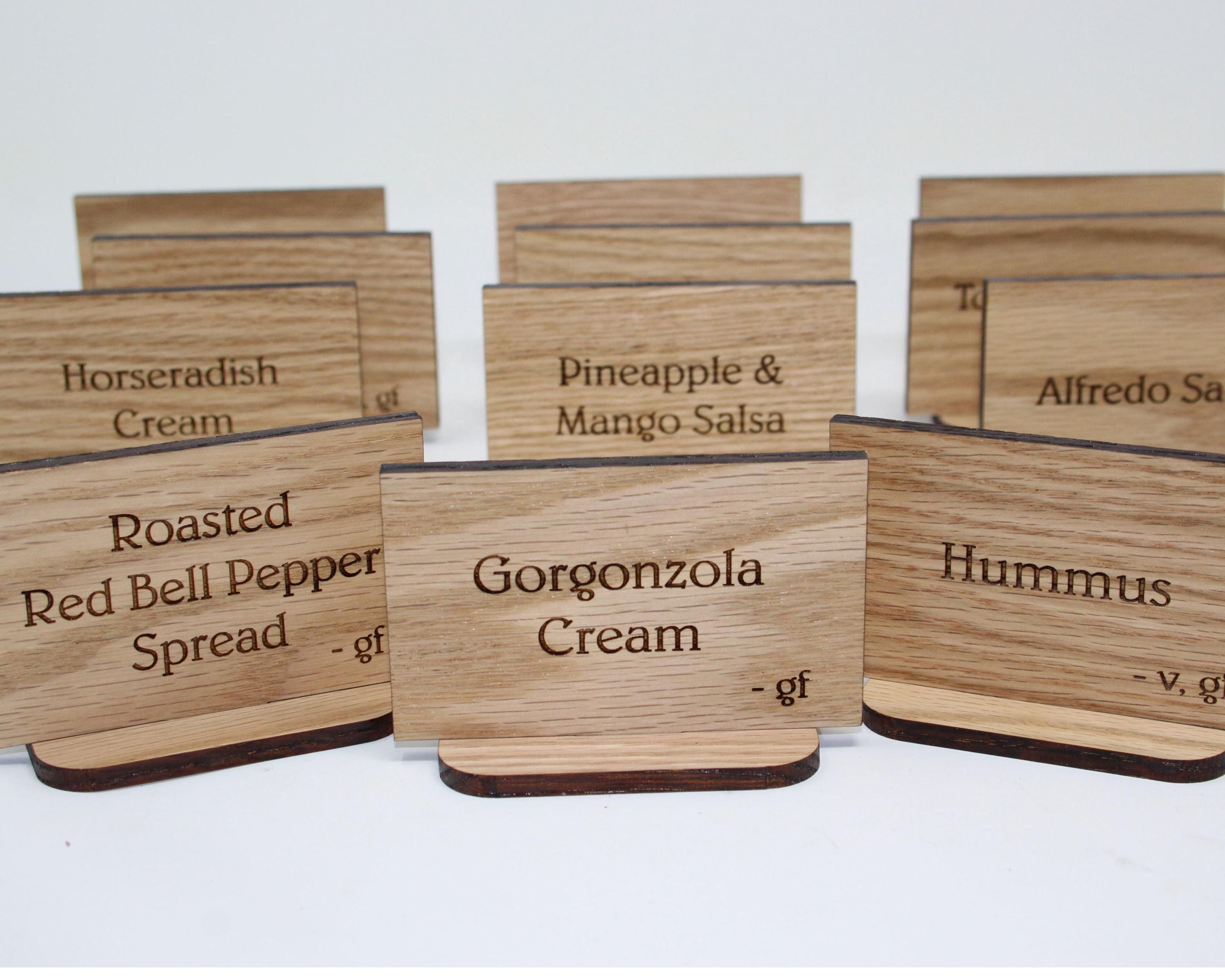 Sign For Buffet Wood Custom UV Printed Buffet Signs for Restaurant, Hotel, Bed ...