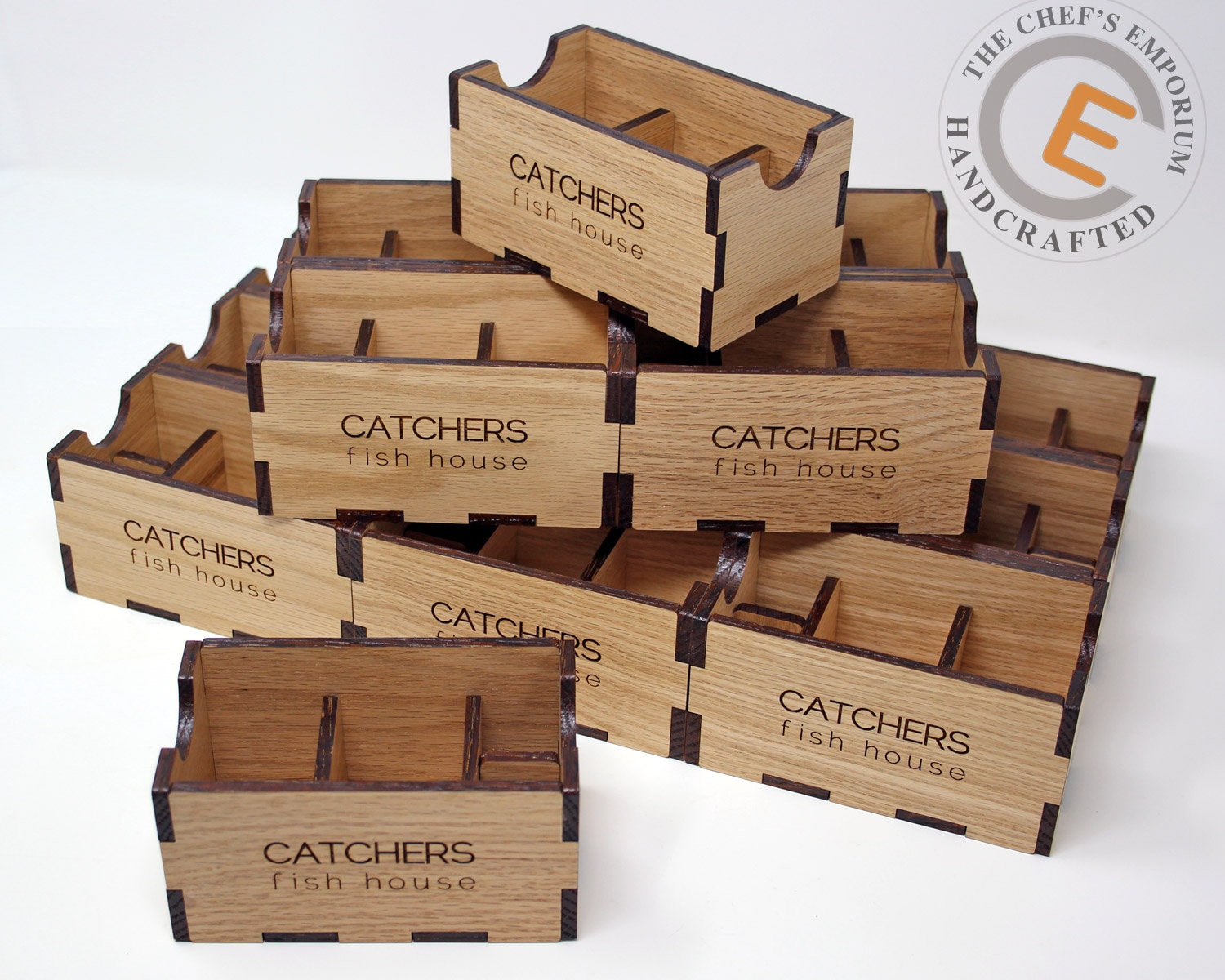 Sugar Caddy Wood Divided Sugar Packet Holder Customize our Etsy