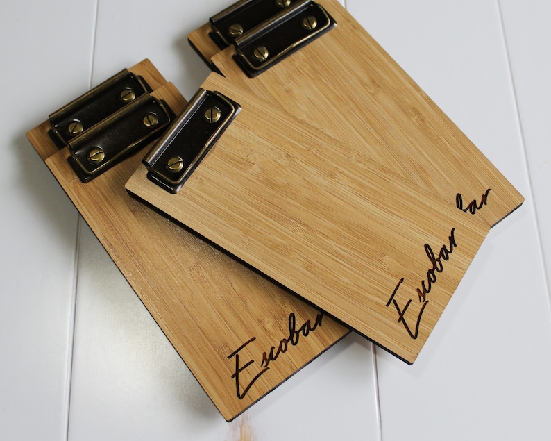 Check Presenter Restaurant Clipboard Check Holder WALNUT Etsy