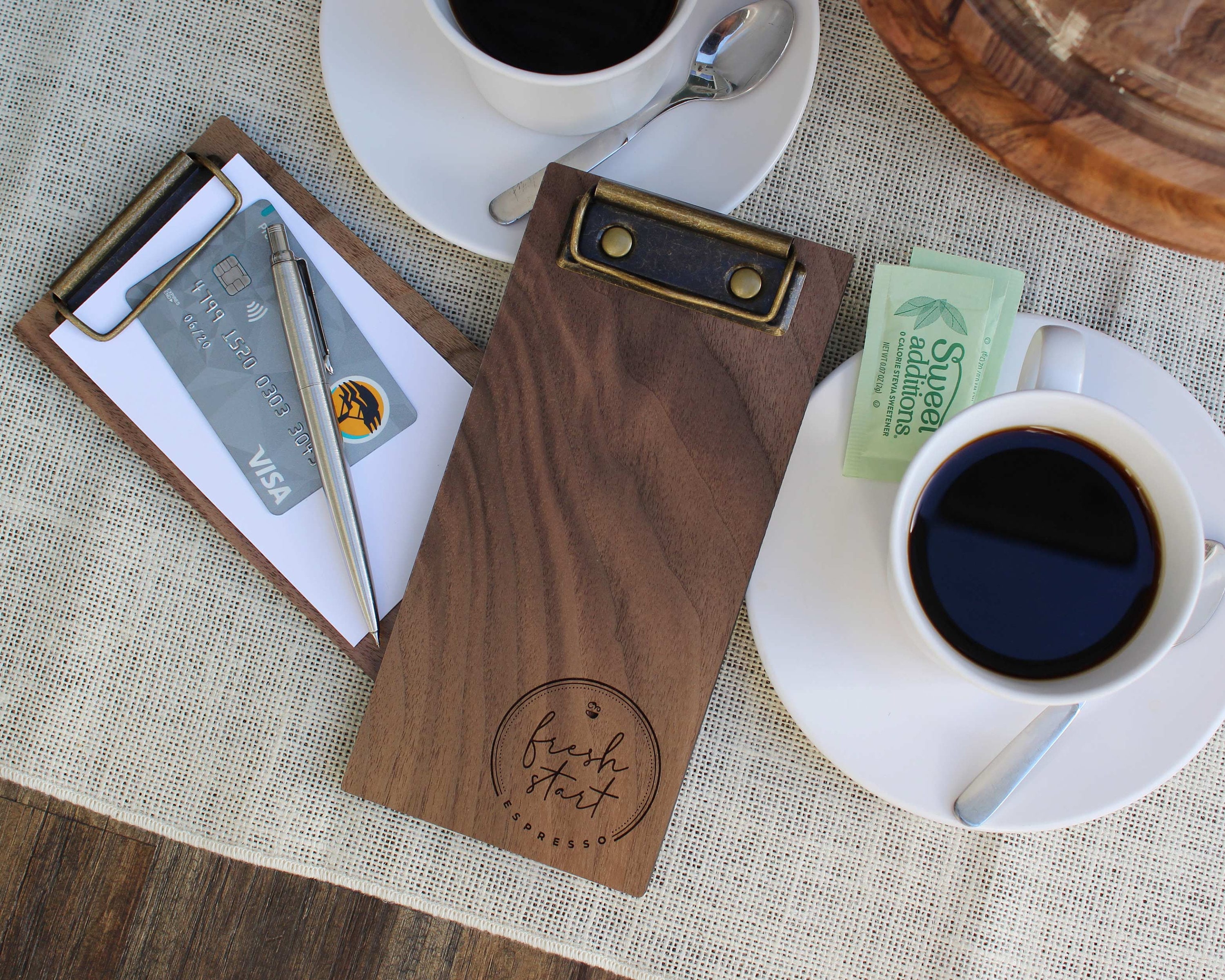 Hand-crafted Wooden Clipboard From Ohio Walnut, Cherry, Oak