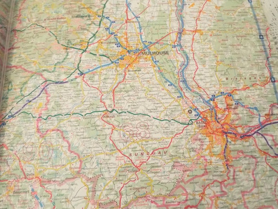 Aa Road Map France Aa Big Road Atlas Of France Map Book Of France French Road Map | Etsy  Denmark