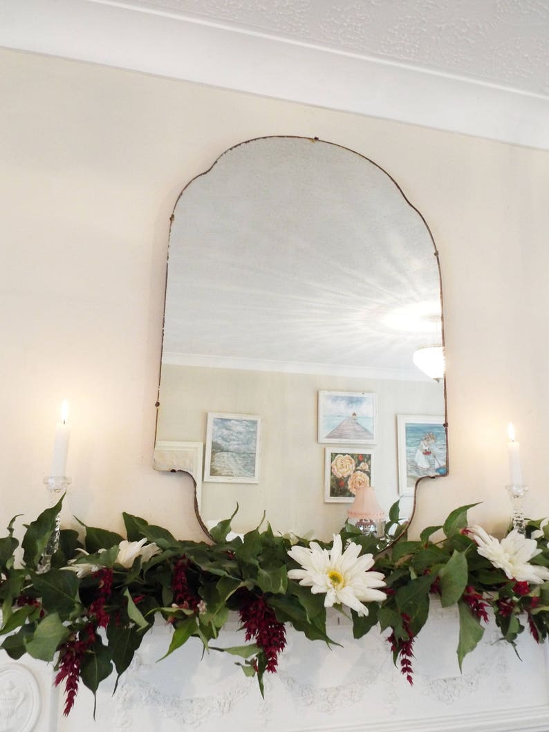Extra Large Vintage Mirror Art Deco Mirror Frameless Mirror Etsy