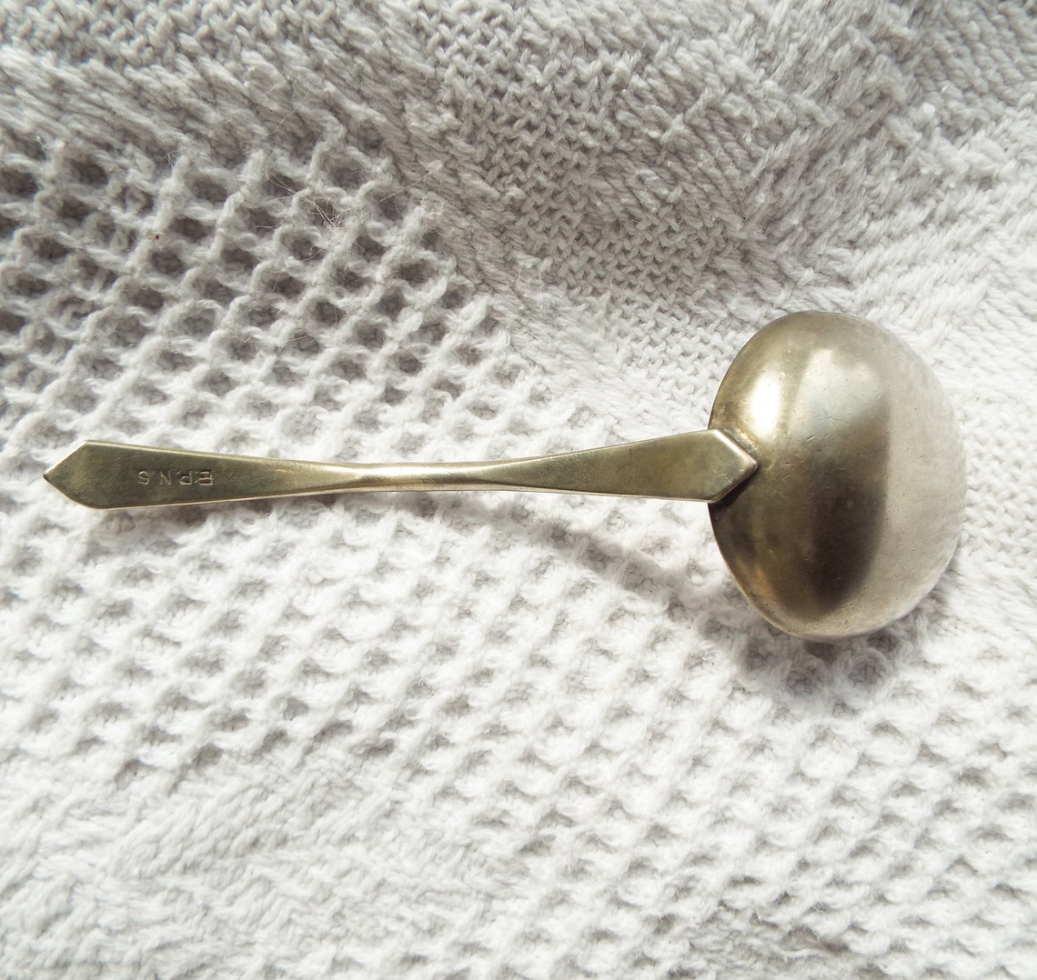 Antique silver plated sauce ladle Small ladle Silver sauce Etsy