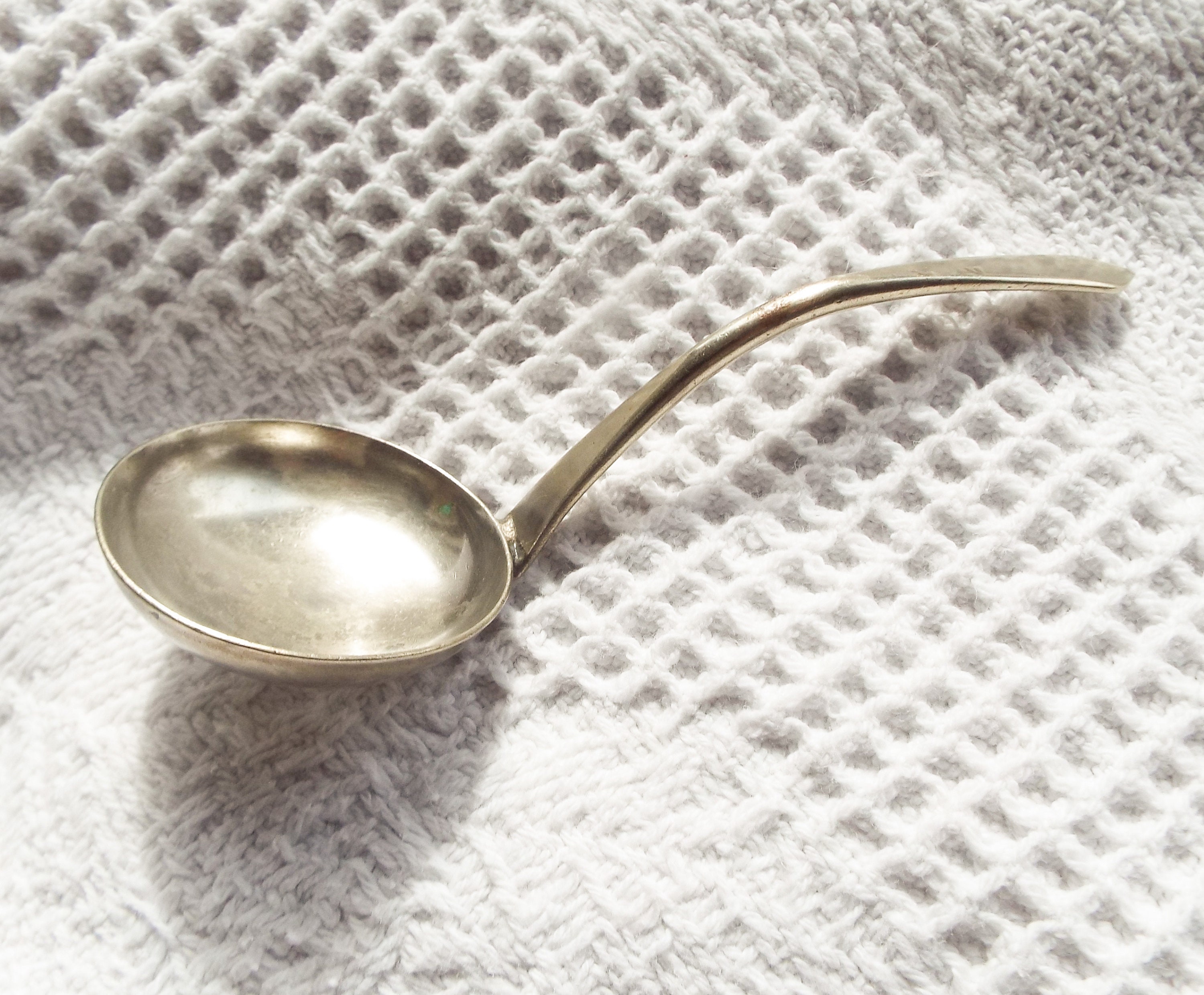 Antique silver plated sauce ladle Small ladle Silver sauce Etsy
