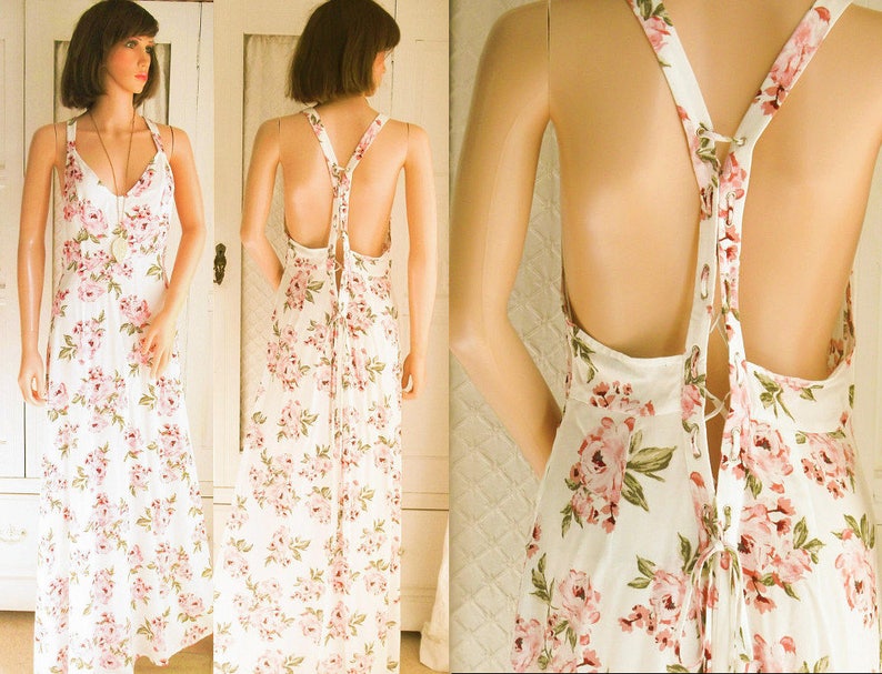 pastel floral maxi dress