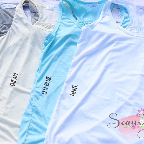 100 Polyester ADULT TANK Sublimation Tankcolored Etsy