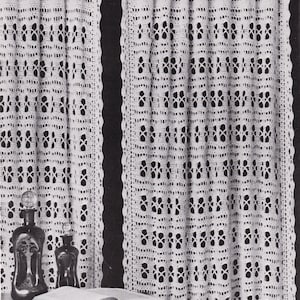 PDF crochet curtain curtains net vintage crochet pattern pdf INSTANT download pattern only pdf