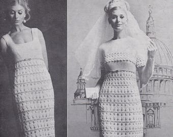 vintage crochet pattern wedding dress with bolero pdf INSTANT download pattern only bride bridal ENGLISH only