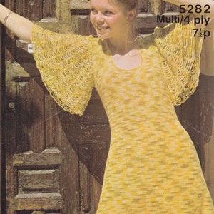 PDF crochet dress vintage crochet pattern pdf INSTANT download butterfly dress pattern only pdf English only