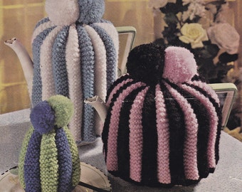 PDF tea cosy pattern coffee cosy egg cosy cosies vintage knitting pattern pdf INSTANT download teatime pattern only English only