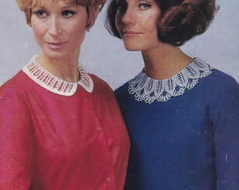 PDF crochet collar pattern and cuffs vintage crochet pattern pdf INSTANT download pattern only pdf English only