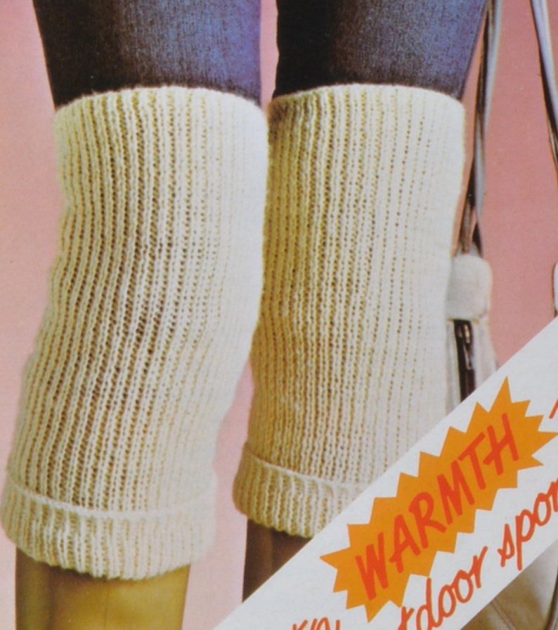 PDF Knee Warmers Bed Socks Back Warmer Vintage Knitting Etsy Australia